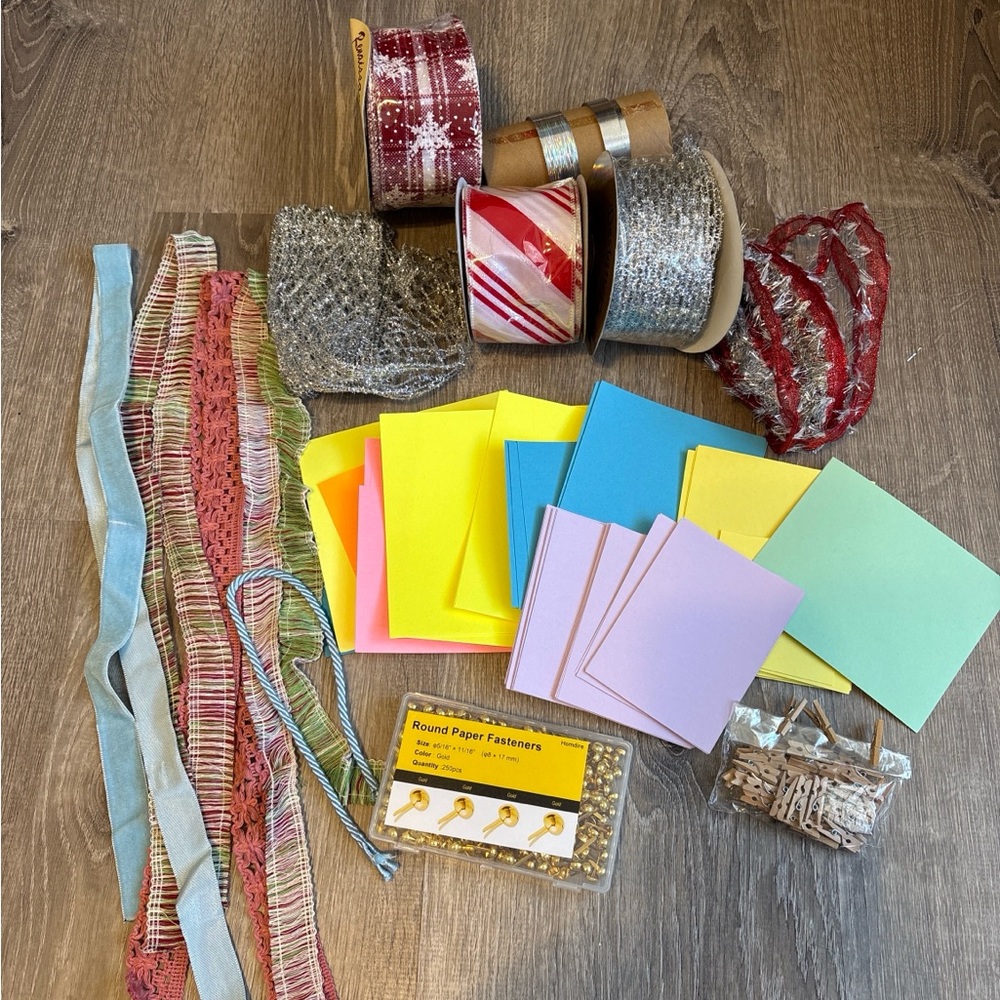 Ribbon, Paper, Craft Bundle